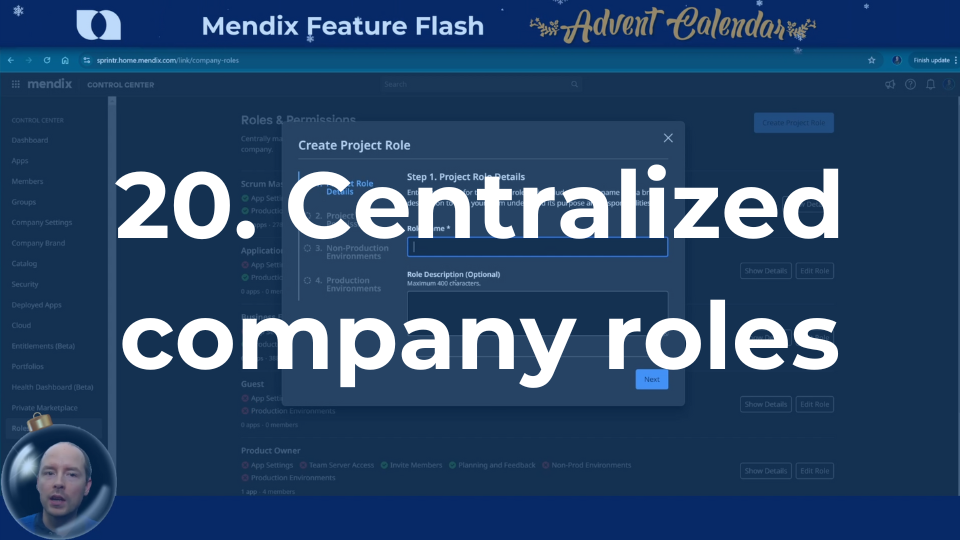 Centralized company roles