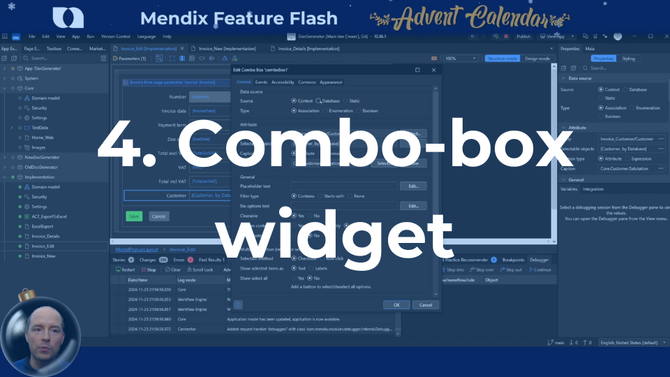 Combo-box widget