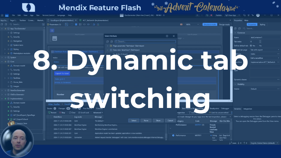 Dynamic tab switching